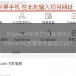 Bitpie APP客户端 比特派(Bitpie)钱包有哪些隐藏功能？