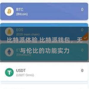 比特派体验 比特派钱包，无与伦比的功能实力