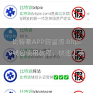 比特派APP轻量版 Bitpie钱包使用教程，快速上手