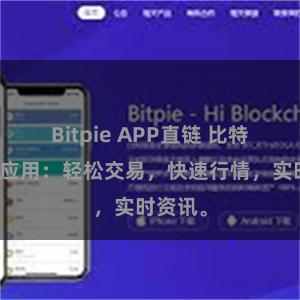 Bitpie APP直链 比特派官方应用：轻松交易，快速行情，实时资讯。